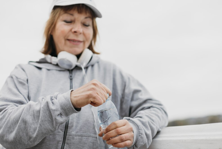 Stay hydrated when running in cold weather.